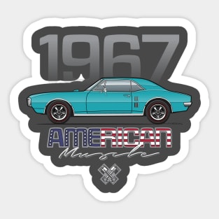 teal 67 Sticker